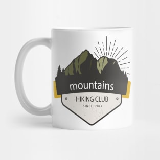 Mountains Hiking Club Mug